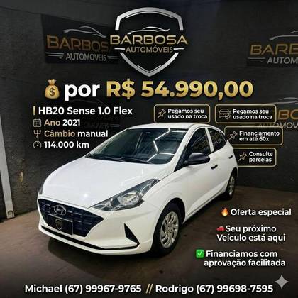 HYUNDAI HB20 1.0 12V FLEX SENSE MANUAL HYUNDAI HB20 1.0 12V FLEX SENSE MANUAL